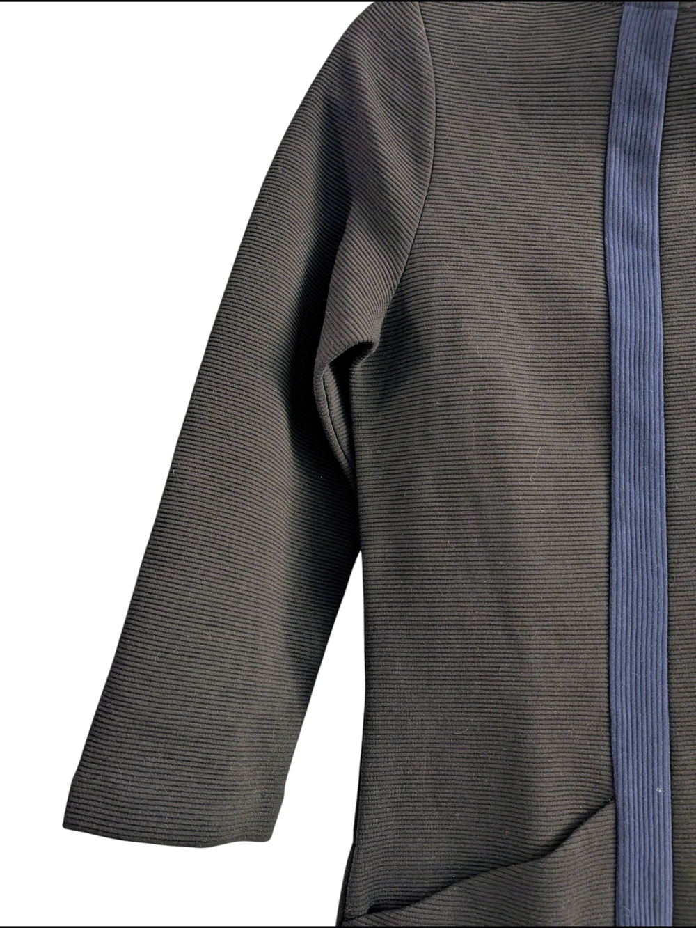 BODEN Anita Ottoman Tunic, Black / Blue, Pockets, Size 10 - Picture 7 of 12